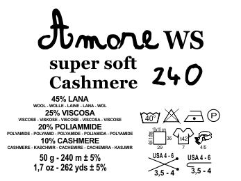 amore cashmere 240