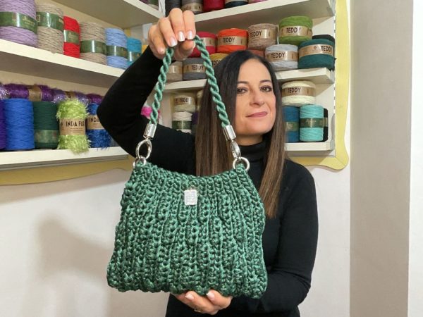 Kit borsa green Bag di Tiziana Volpe crochet