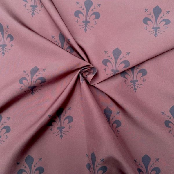 Fodera tessuto tema Giglio per borse uncinetto