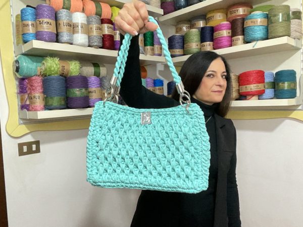 Kit borsa nido d'ape di Tiziana Volpe crochet